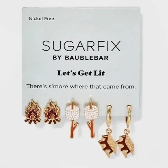 Sugarfix by BaubleBar “Let’s get Lit” Earring Set - Picture 3 of 6